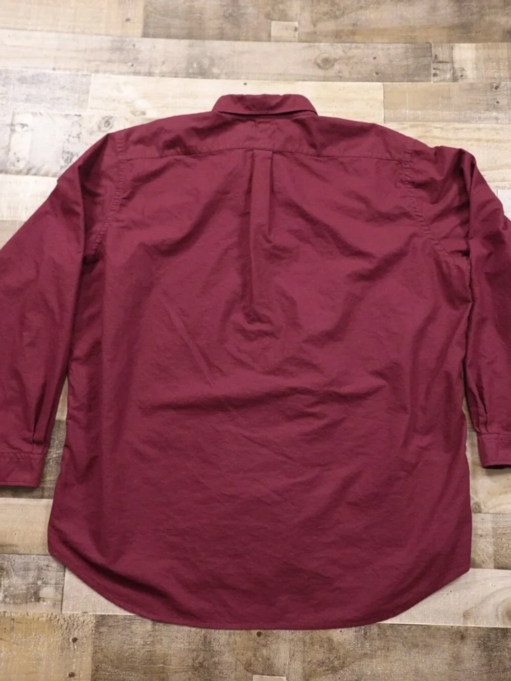 Polo Ralph Lauren Oxford Button Down Shirt Men's 3XLT Burgundy Cotton